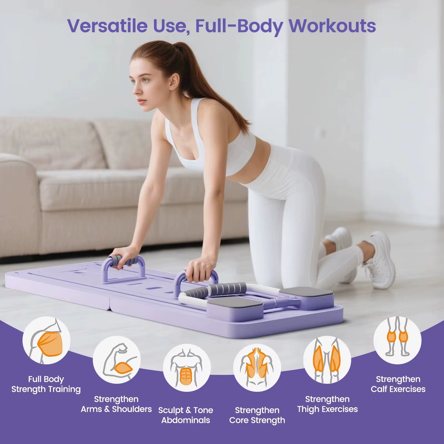 Hot Abdominal Exercise Board Fitness Board Automatic Rebound Multifunctional Fitness Equipment Pilates Reformer Board