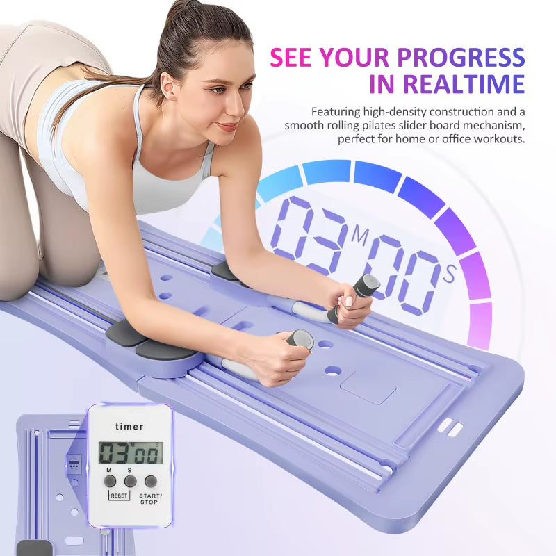 Hot Abdominal Exercise Board Fitness Board Automatic Rebound Multifunctional Fitness Equipment Pilates Reformer Board